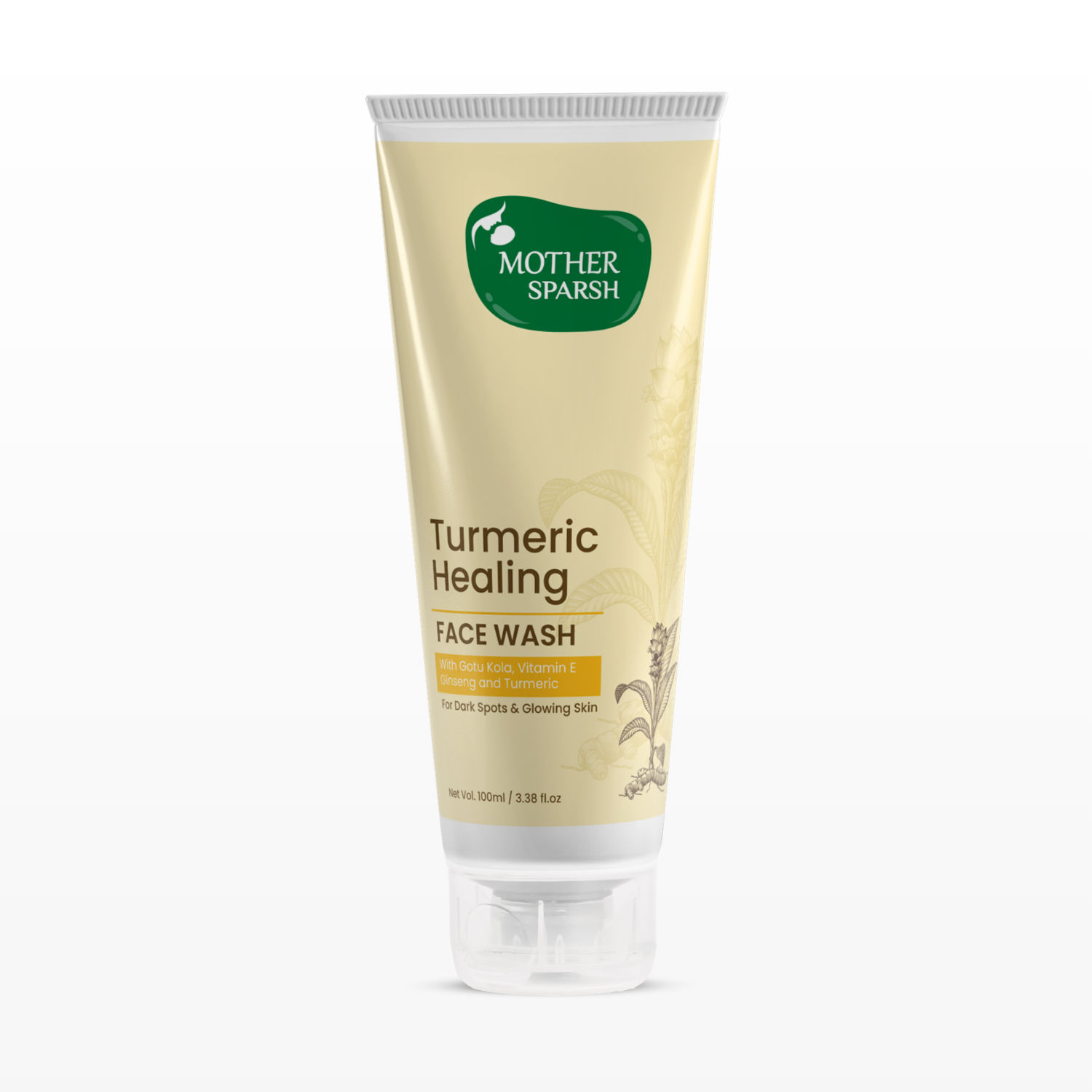 Mother Sparsh Turmeric Healing Face Wash For Dark Spots & Glowing Skin