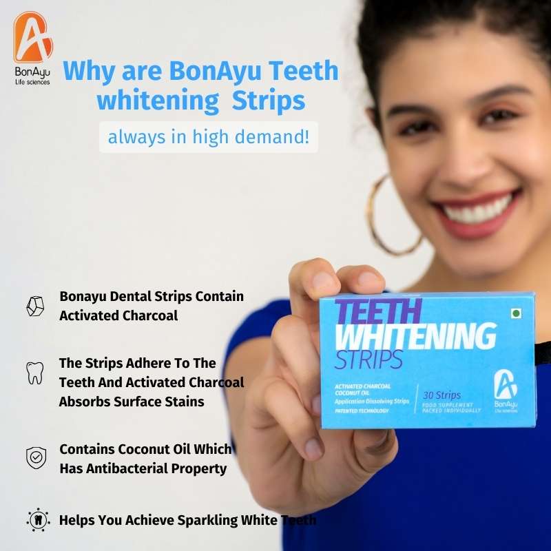 Buy Bonayu LGlutathione Vitamin C & Teeth Whitening Strips Online