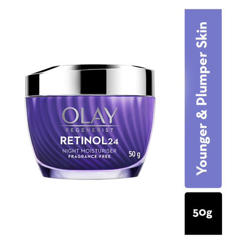 Olay Retinol Anti Ageing Night Cream For Youthful Looking Skin, No Irritation, Fragrance Free