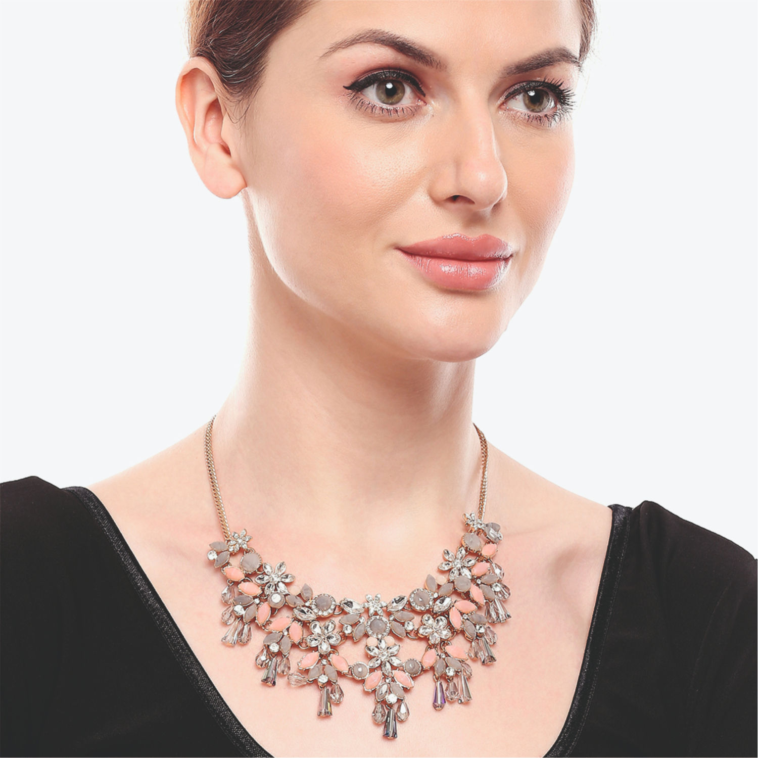 Accessorize London Women's Diamante Floral Necklace Buy Accessorize