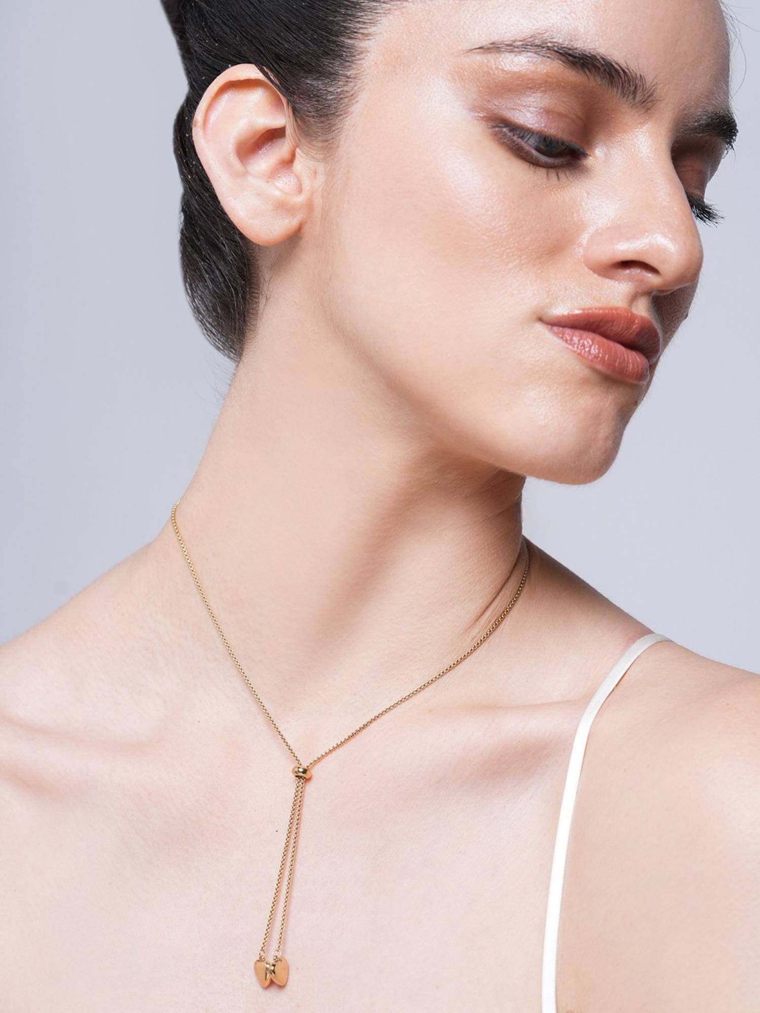 CAO JEWELLERY Heart Long Pendant Necklace