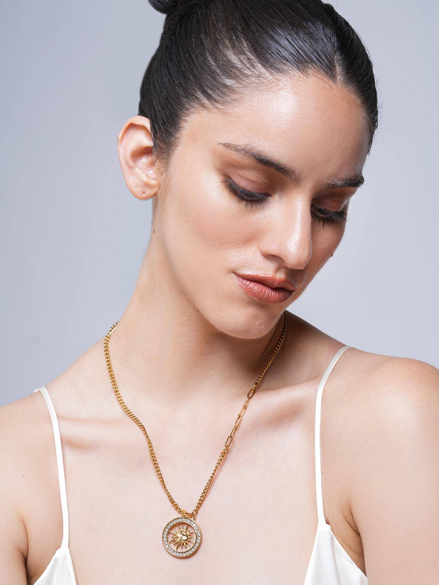 CAO JEWELLERY Sun Pendant Necklace