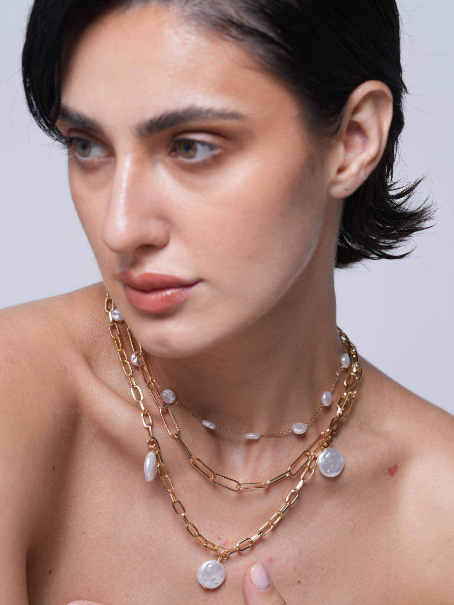 CAO JEWELLERY Beaded Multilayer Necklace
