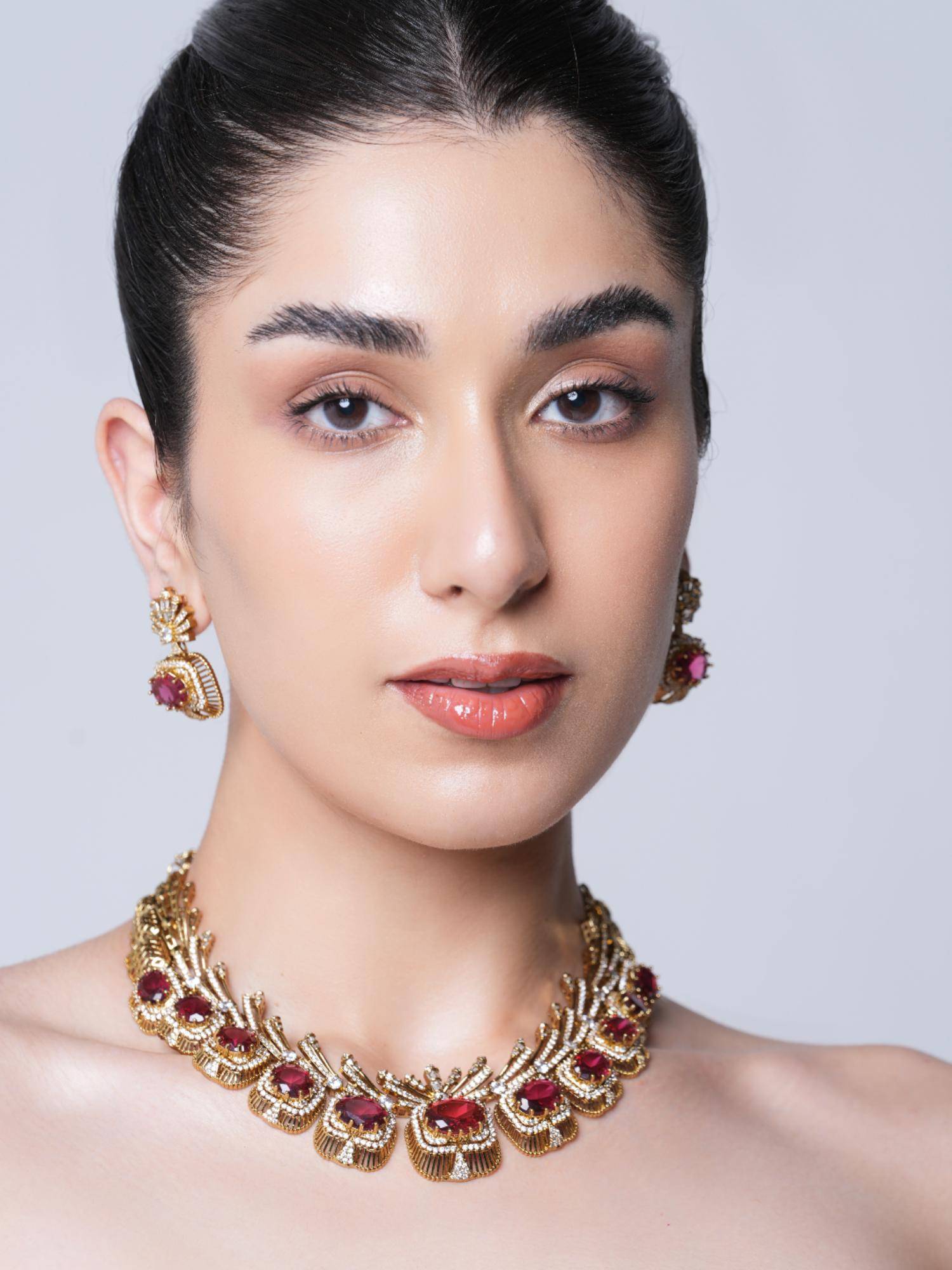 CAO JEWELLERY Mehendi Polish Designer Ad Jewellery Set
