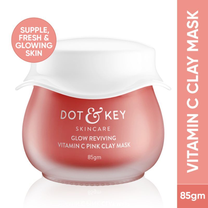 Dot & Key Vitamin C Pink Clay Face Mask For Glowing Skin With Vitamin E