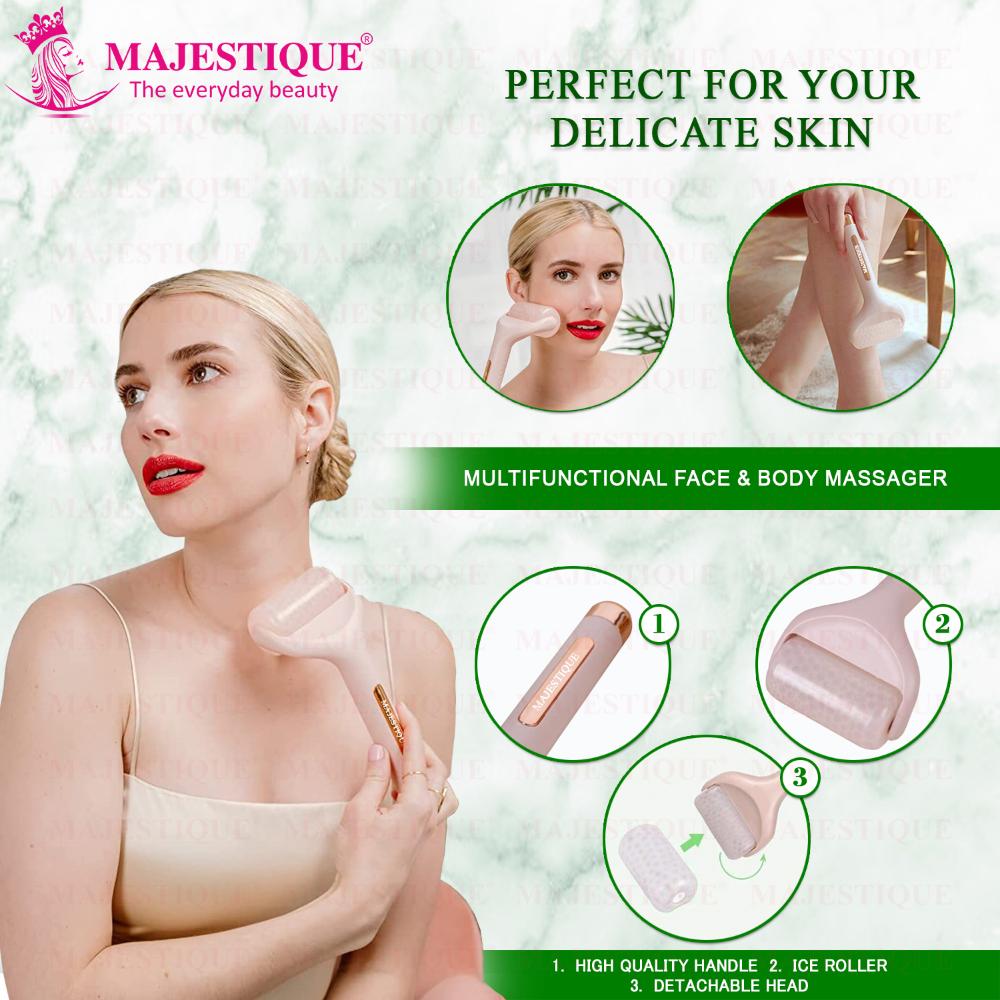 Buy Majestique Face Massage Kit With Ice Roller, Jade Massager And ...