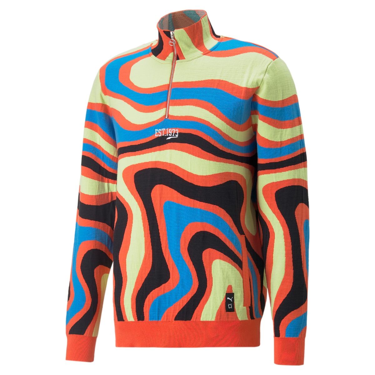 メンズウェア Puma Lava Knit Half-Zip Sweatshirt M Puma Men's Lava Tiger Knit Half Zip Sweatshirt size M | eBay