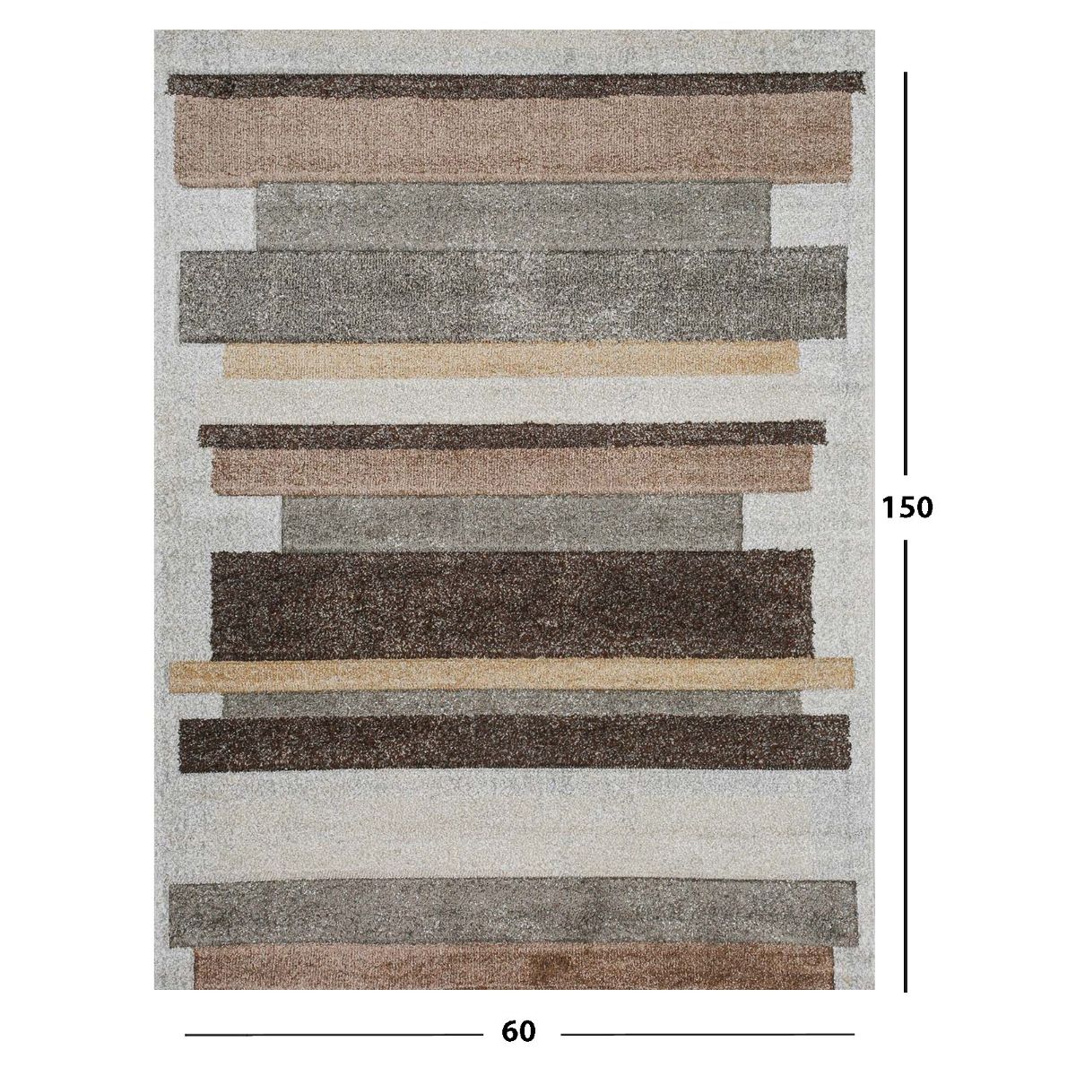 rug.rug 　no2 Buy Ddecor Live Beautiful MINERAL-22002-YT5 Z Geometric Brown Rug