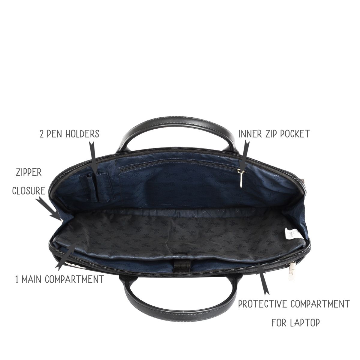 Buy Baggit Mentor Black Large Laptop Bag Online