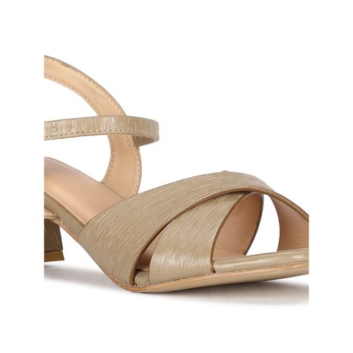 Buy Bata Khaki Women Buckle Heels Online