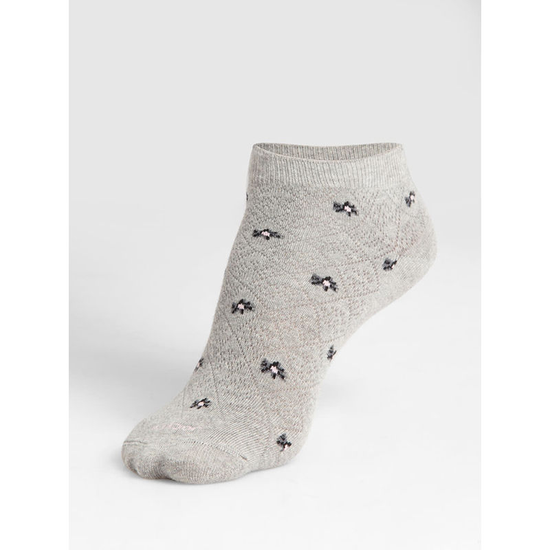 Buy Jockey Grey Melange Low Show Socks Style Number-7481 - (Free Size ...