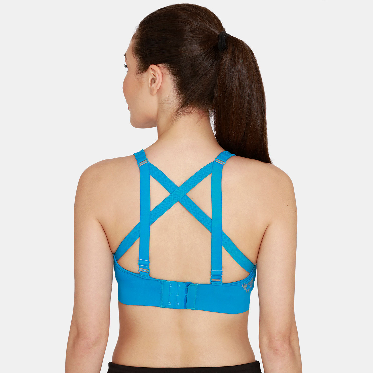 Zivame Zelocity Back Open Sports Bra With Removable Padding Methyl