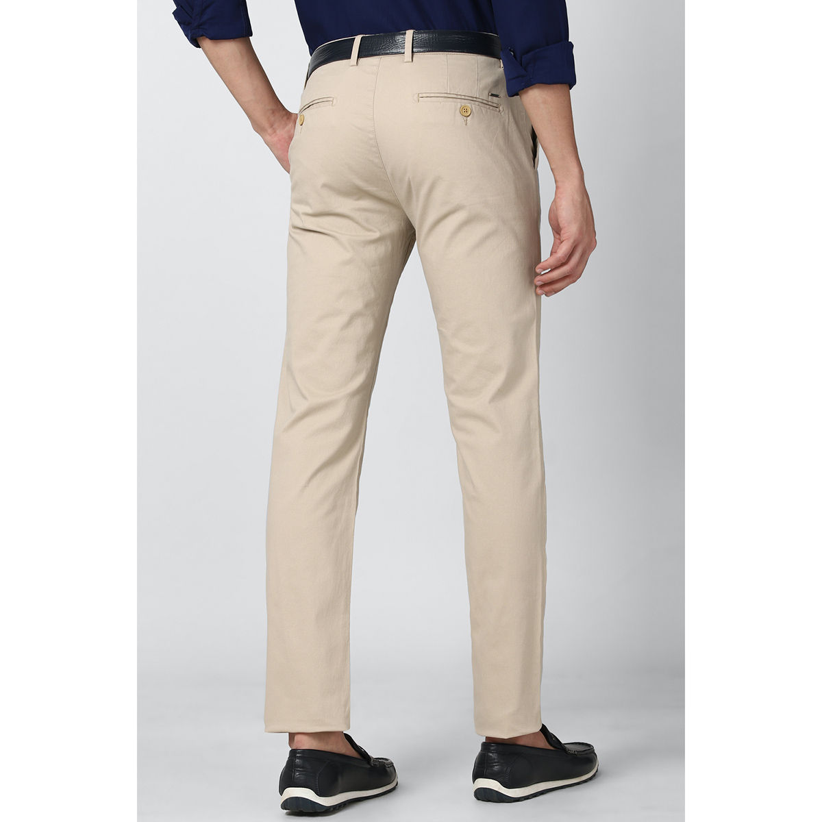 Buy Men Beige Solid Carrot Fit Casual Trousers Online - 790594 | Peter  England