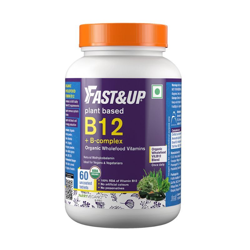 Fast&Up B-12 + B-complex - Vegan B-12 + B-complex, Usda Organic ...