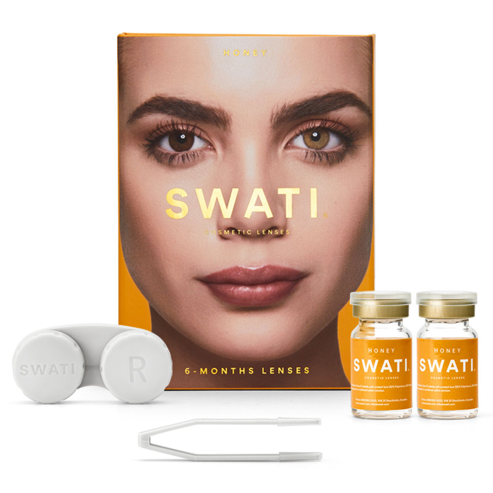 Swati Cosmetics Coloured Contact Lenses - Honey