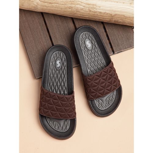 SOLETHREADS Slides Stella Brown Solid Women Sliders (UK 4)