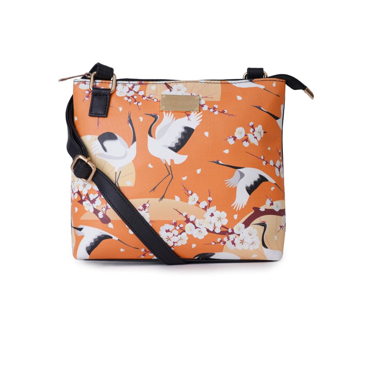 Buy Lapis O Lupo Women Flamingo Sling Bag LLSL0015FBK Black Online