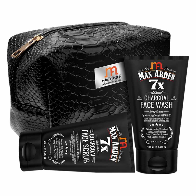 Man Arden Face Grooming Combo With Charcoal Face Wash & Charcoal Face