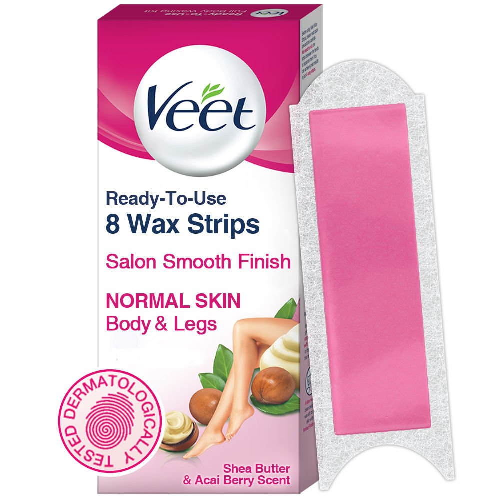 Veet Half Body Waxing Kit Easy-Gelwax Technology Normal Skin - 8 Strips:  Buy Veet Half Body Waxing Kit Easy-Gelwax Technology Normal Skin - 8 Strips  Online at Best Price in India | Nykaa