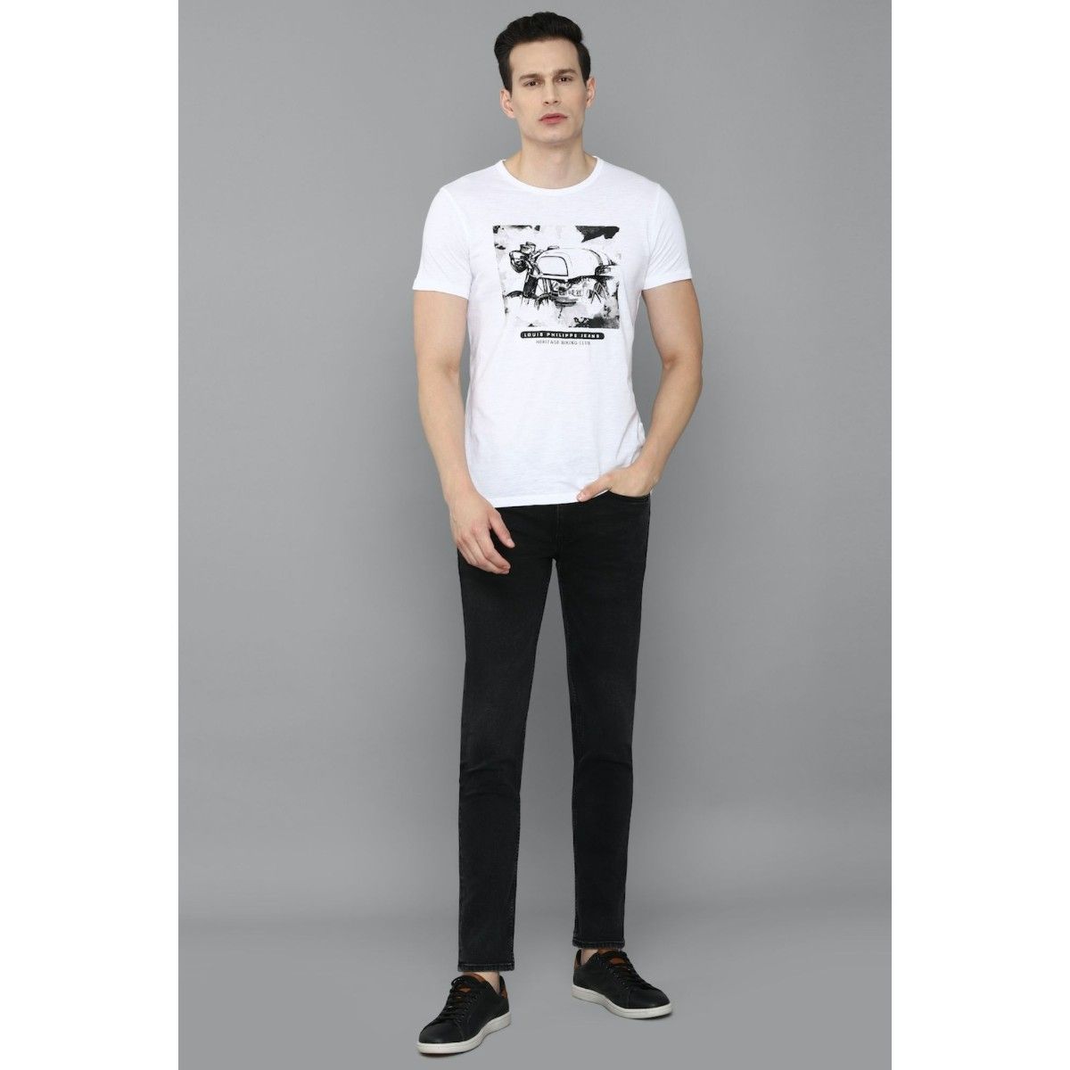 Buy Louis Philippe Black Jeans Online