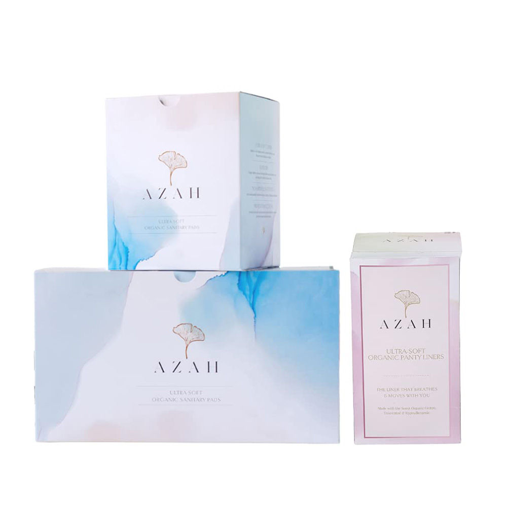 Azah Sanitary Pads + Panty Liners 30 All Regular Pads & 40 Liners