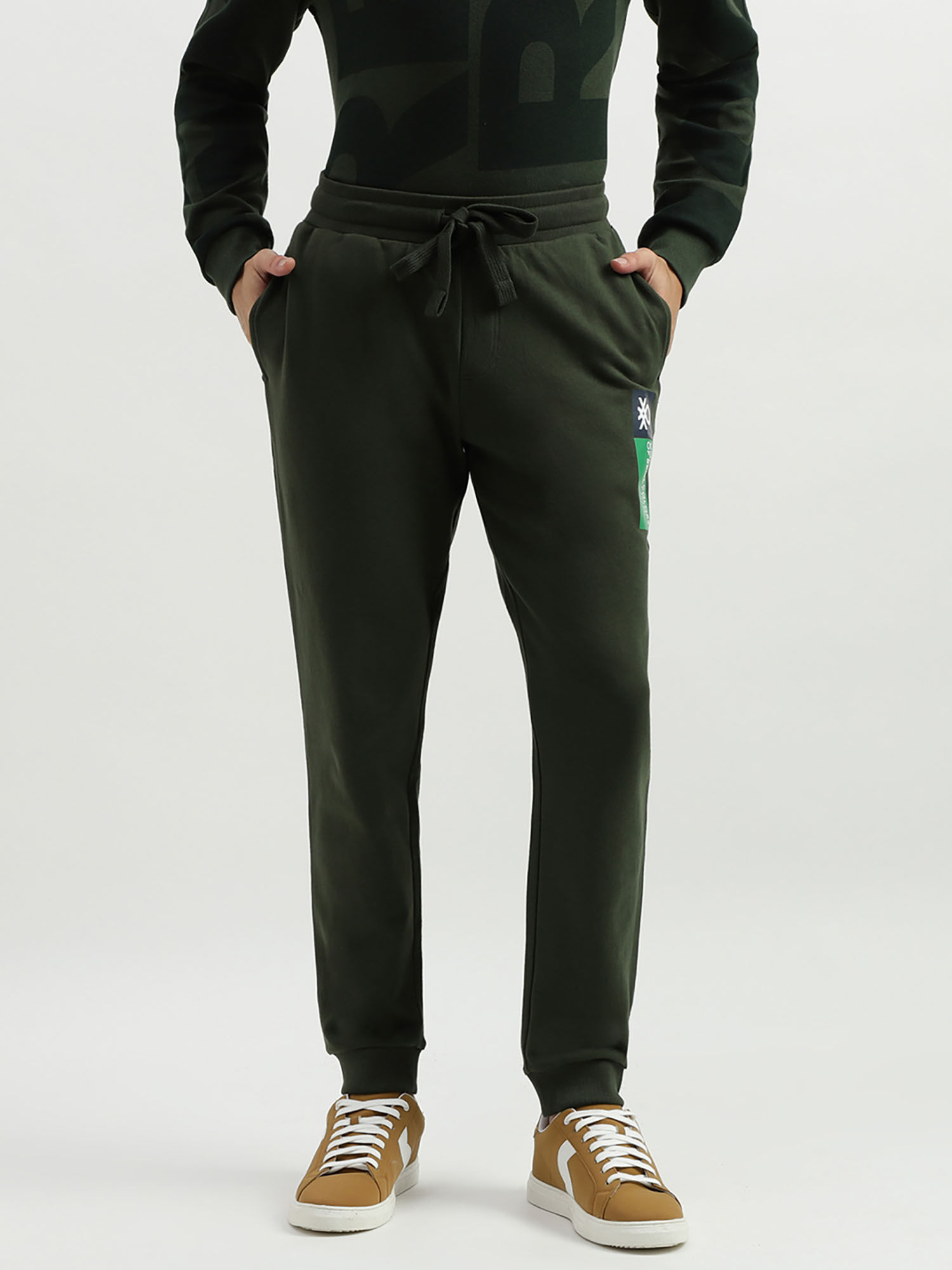 Buy Black Track Pants for Men by UNITED COLORS OF BENETTON Online | Ajio.com