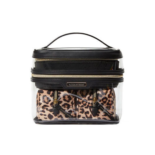 Victoria's Secret Mini Express Train Case Leopard Logo (Black) At Nykaa, Best Beauty Products Online