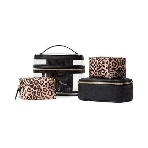 Victoria's Secret Leopard Logo Cosmetic Case (Black) At Nykaa, Best Beauty Products Online
