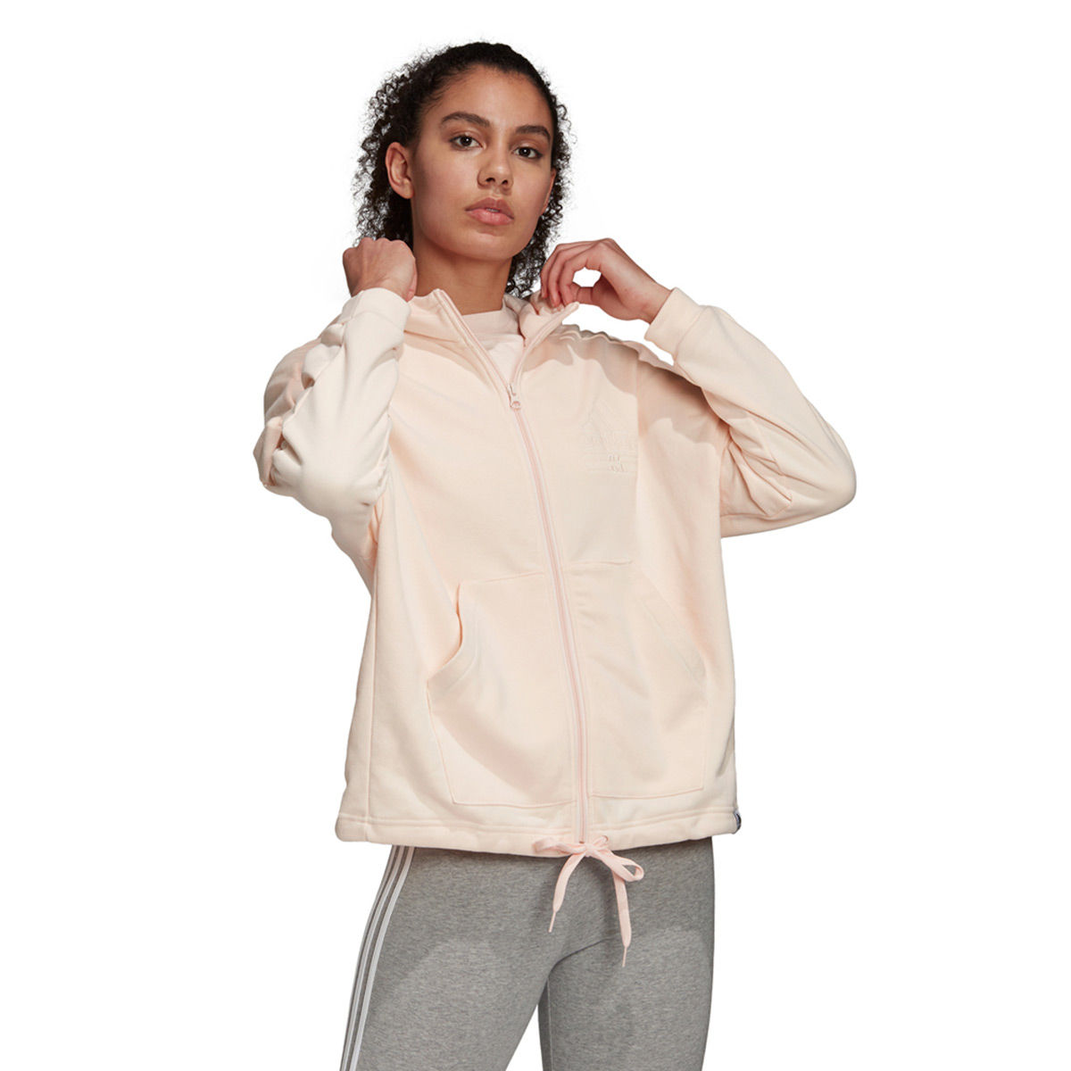 adidas W BB HD TT Pink Sports Track Top 