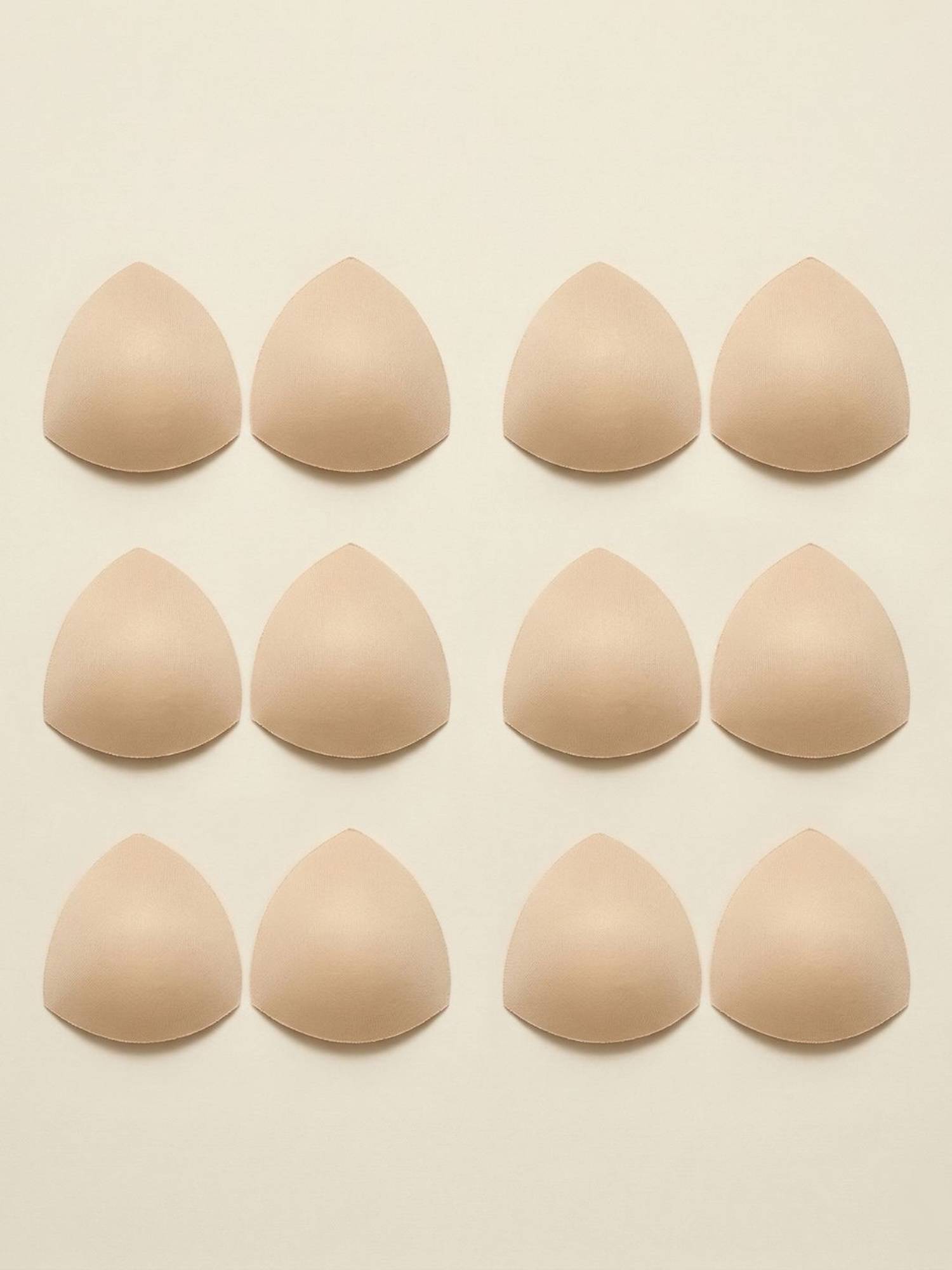 Secrets By ZeroKaata Triangle Breast Enhancer Insert Bra Pads for Women (Pack of 6)