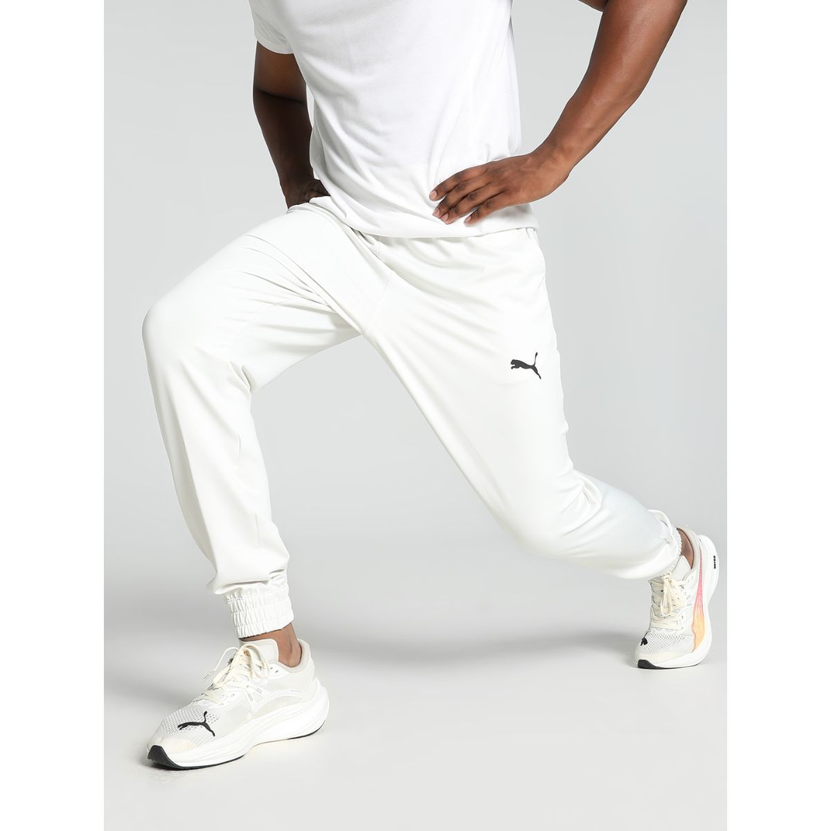 Puma French Terry Men White Joggers