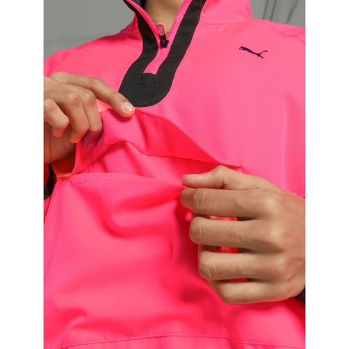 Puma Hypernatural Woven 1/2 Zip Women Pink Jacket (XS)