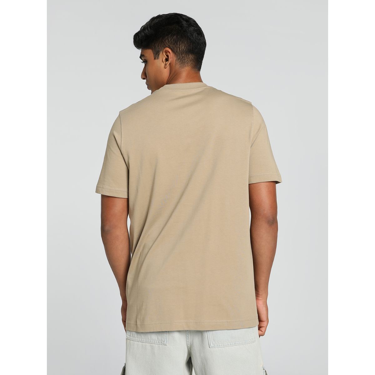 Buy Puma Squad Men Beige T-Shirt Online