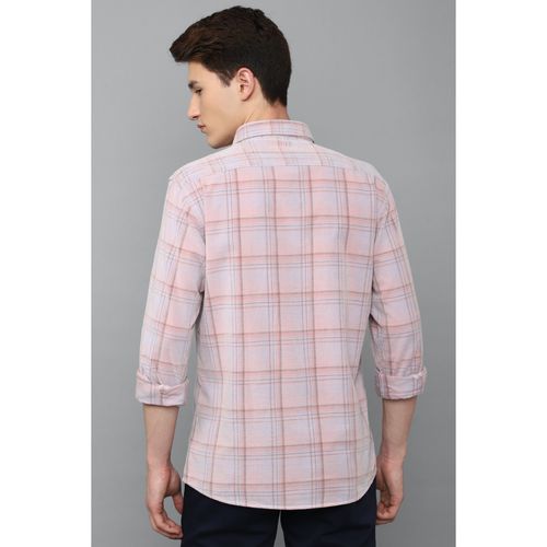 Louis Philippe Sport Men Checkered Casual Pink Shirt - Buy Louis Philippe  Sport Men Checkered Casual Pink Shirt Online at Best Prices in India