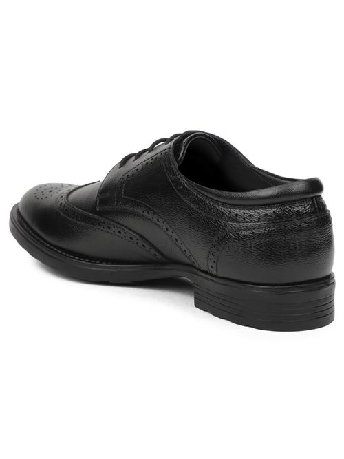 Buy LIBERTY Healers UDL-12 Black Formal Lacing Brogues Shoes For