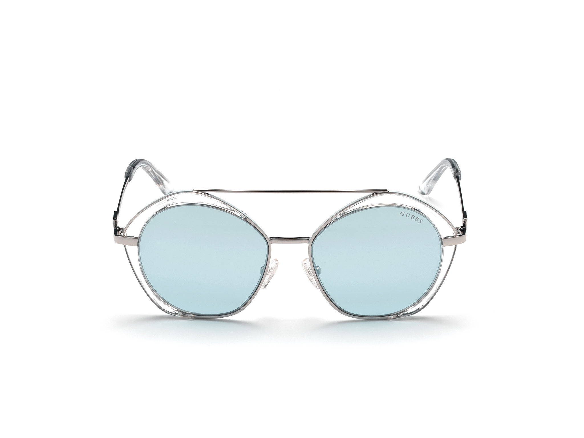Rimless Stunner clear Sunglasses - white – MALVI PARIS