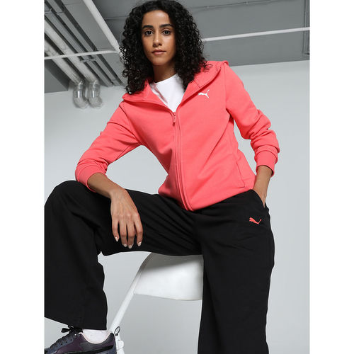 Womens Hoodies Puma Pink Sweatshirt Buy Puma Ess Hooded Fz Women's