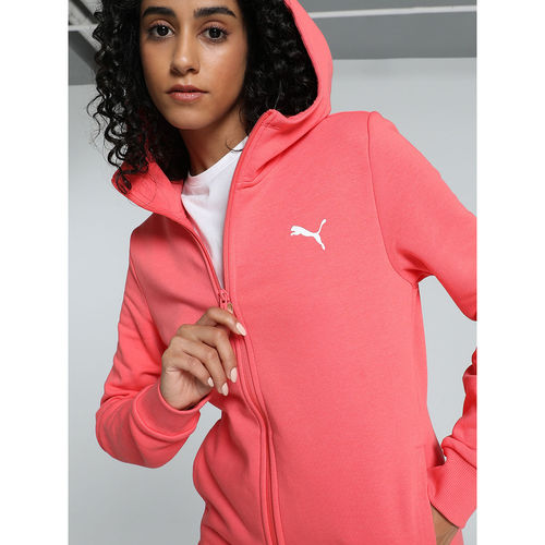 Buy Puma Ess Hooded Fz Women's Pink Hoodie Online