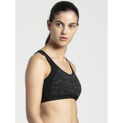 Jockey 1380 Wirefree Padded Cotton Elastane Racerback Style Active Bra -  Wine Tasting