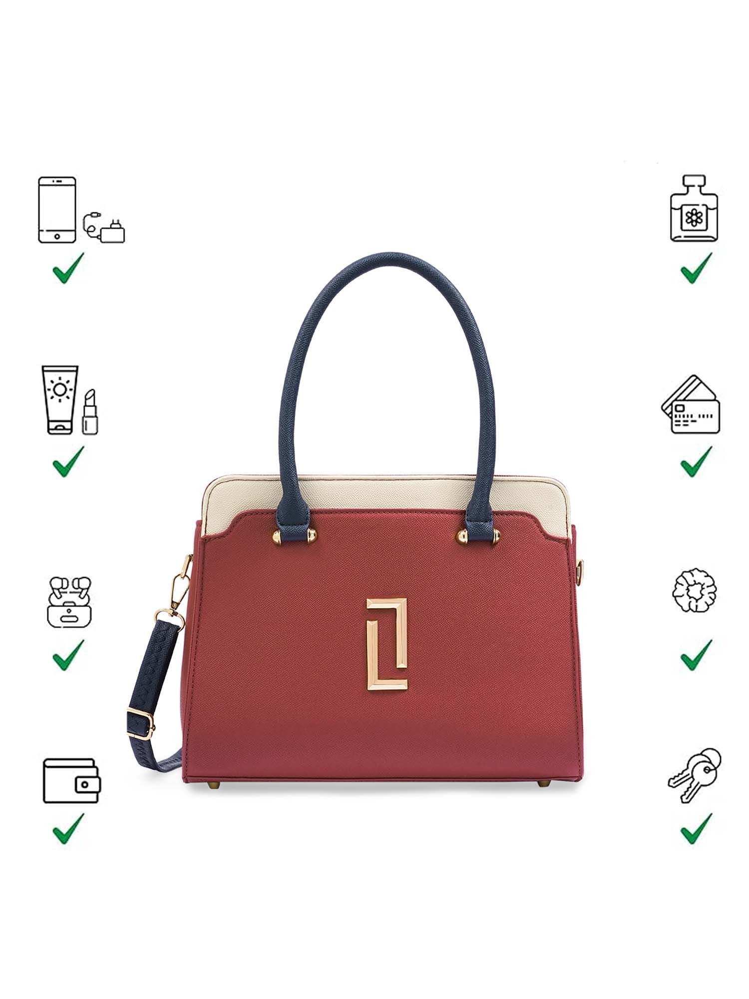 Buy Lavie Luxe Women's Ameen Medium Satchel Handbag (M) Online
