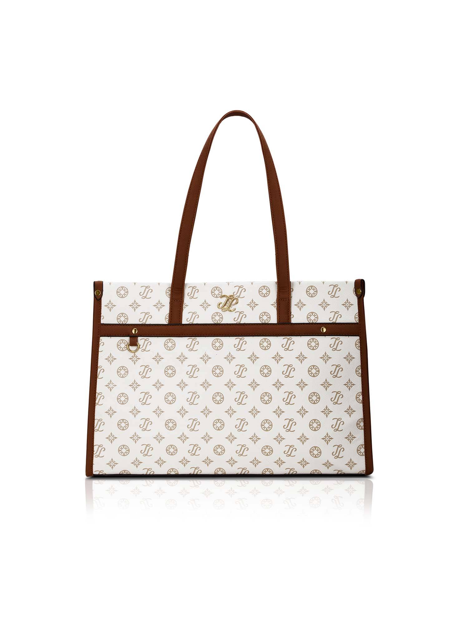 Lavie Signature Women's Ls Kentucky 15 Inch Laptop Tote Handbag (White)