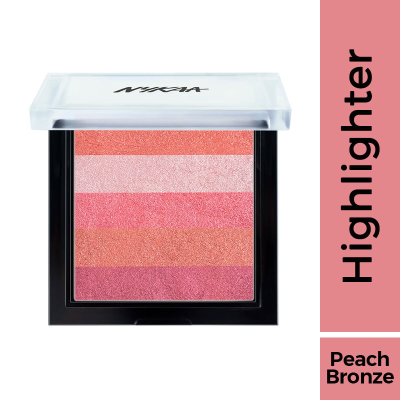 Nykaa Glow Goals! Shimmer Brick Highlighter Palette - Sunset Love