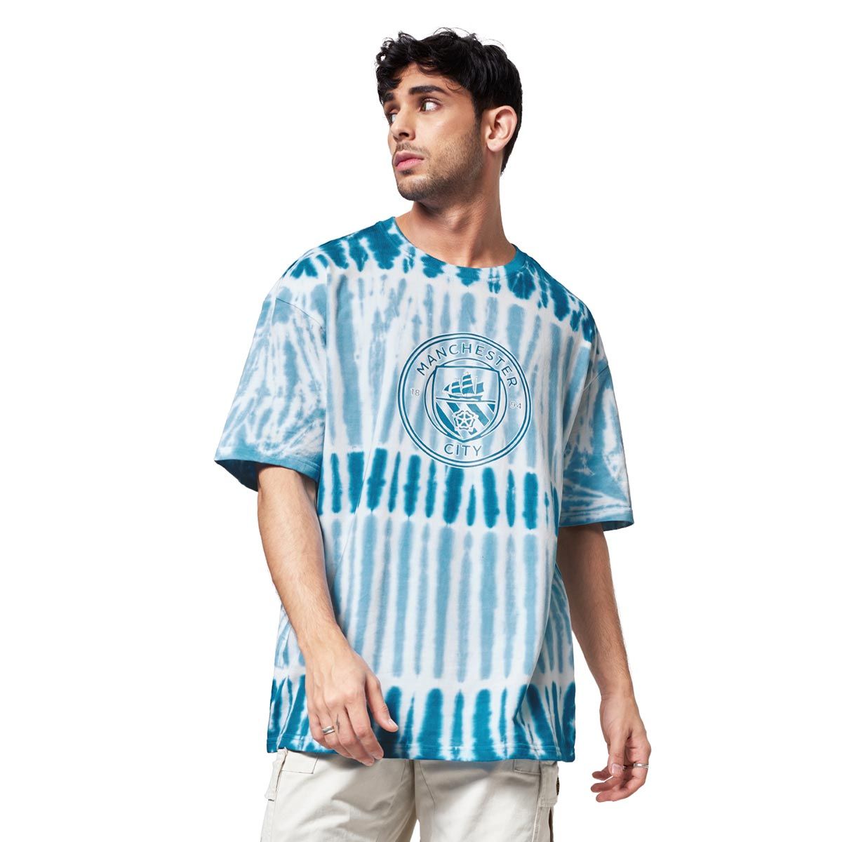 The Souled Store Blue Manchester City: Haaland 9 Oversized T-Shirt