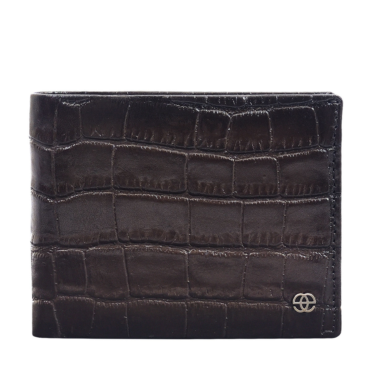 Eske Paris Santiago Leather Men's Wallet , Brown Croco