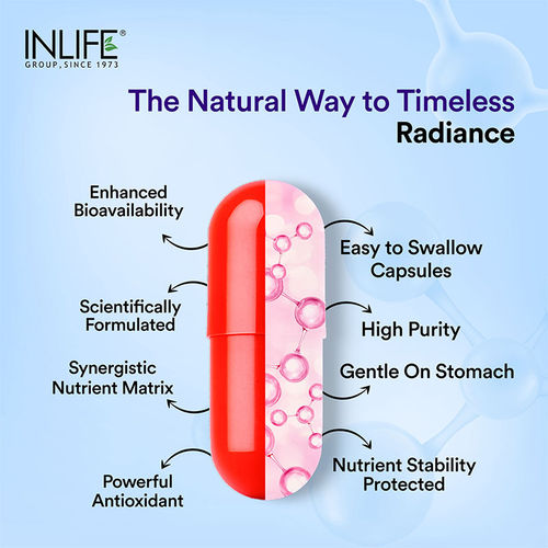 Buy INLIFE L Glutathione Reduced Supplement 30 Veg Capsules Online