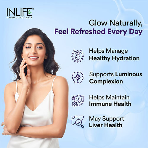 Buy INLIFE L Glutathione Reduced Supplement 30 Veg Capsules Online