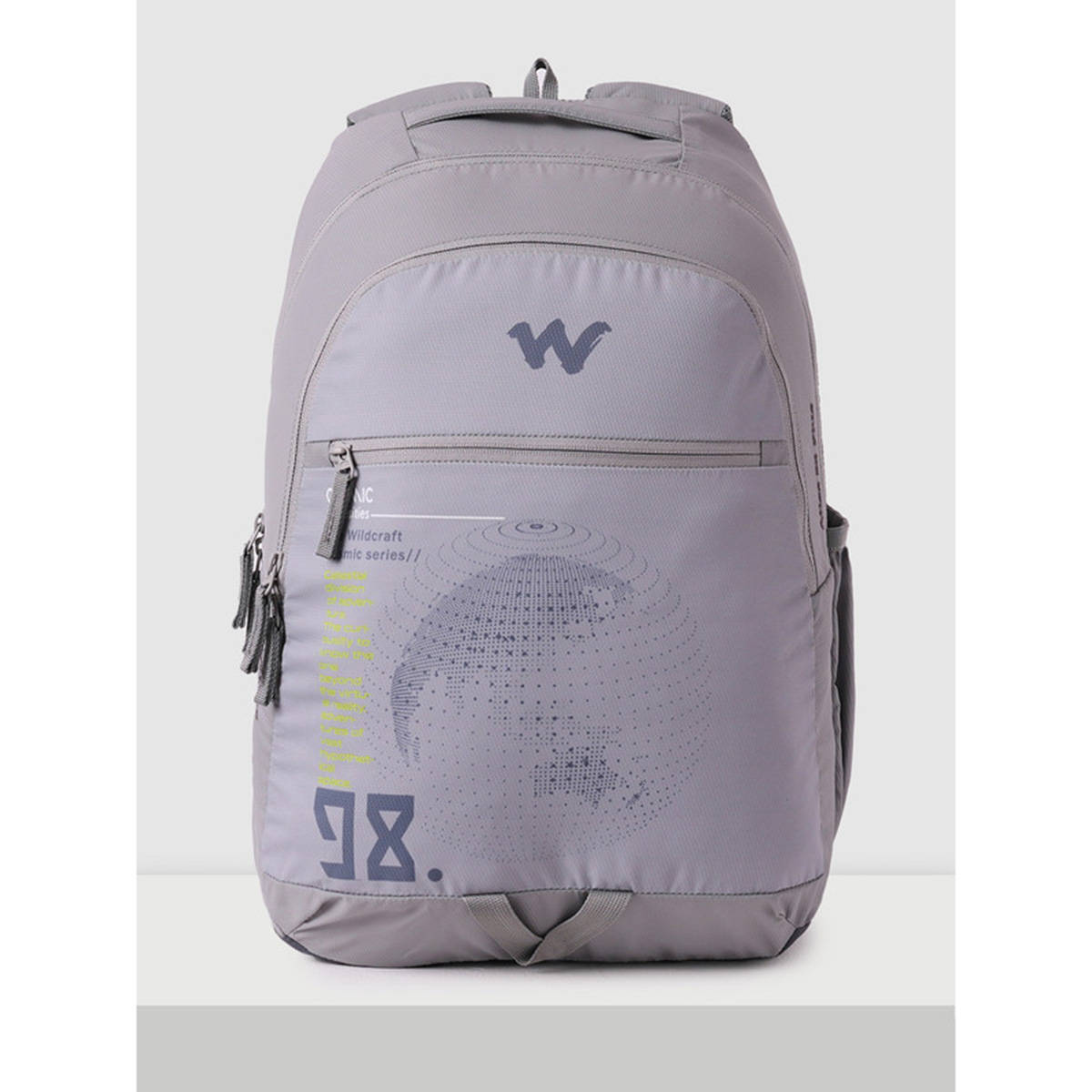 Wildcraft Grey Printed Polyester Backpack