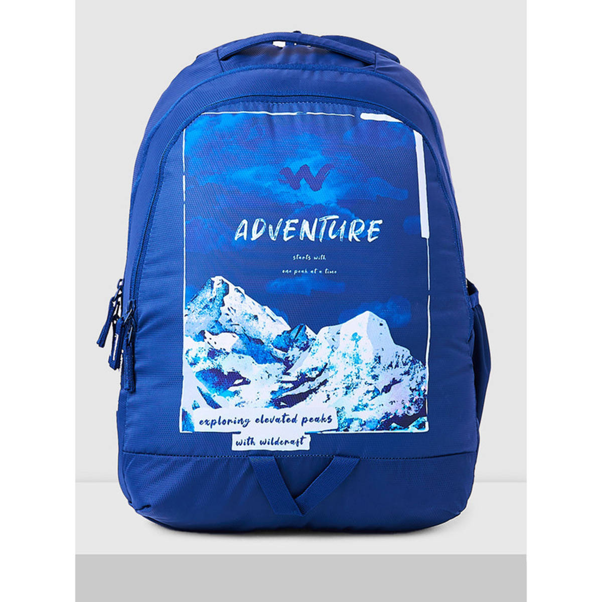 Wildcraft Navy Blue Printed Polyester Backpack