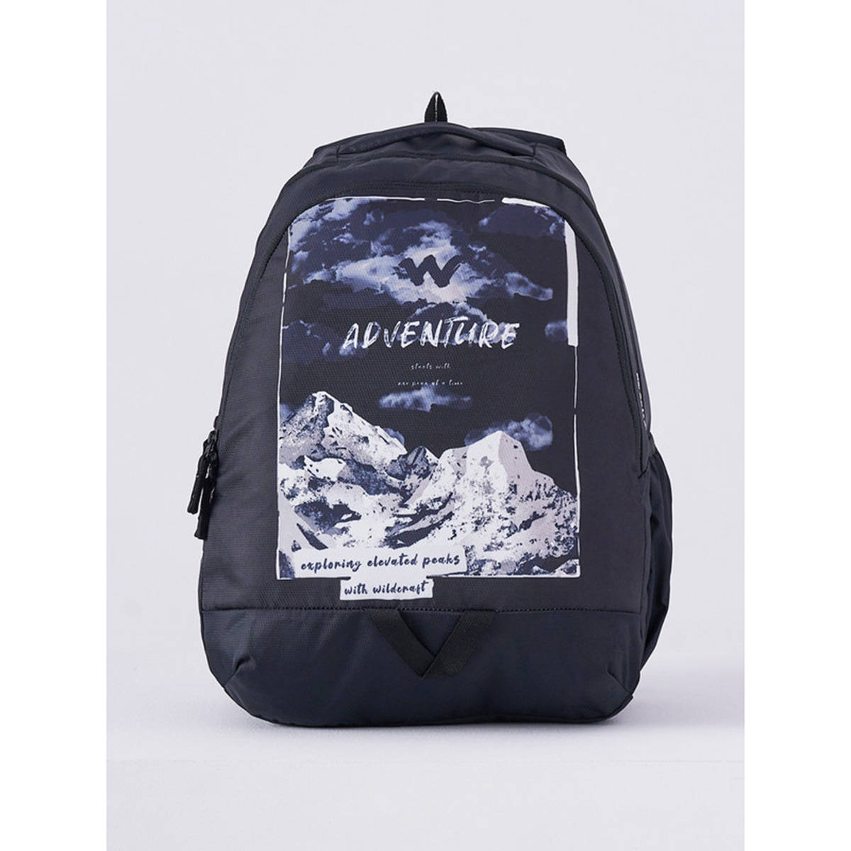 Wildcraft Black Printed Polyester Backpack