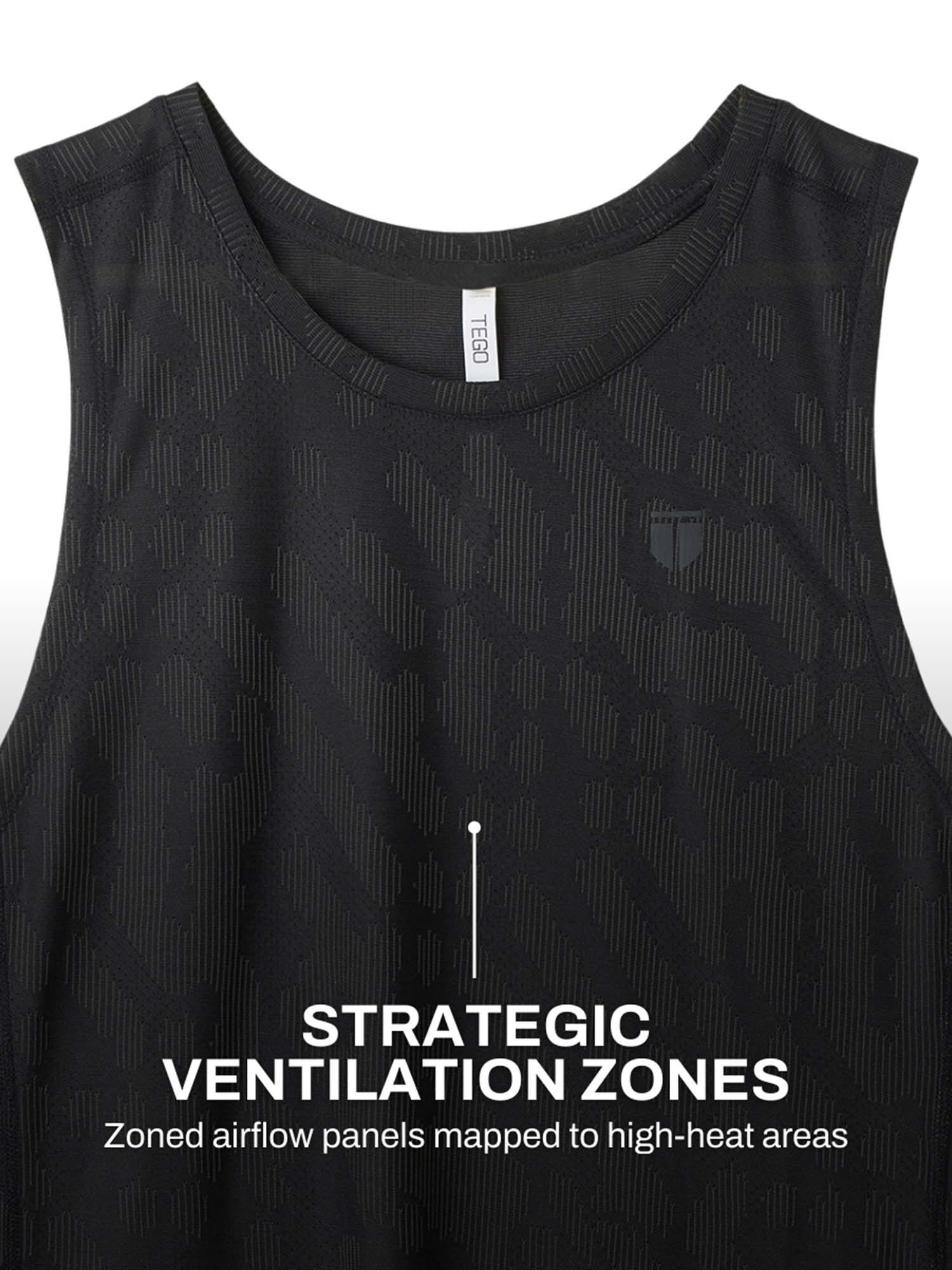 Buy Tego Multi-Color Solid Regular Fit Tank Top Online